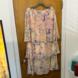 Eloquii Midi Length Floral Skirt